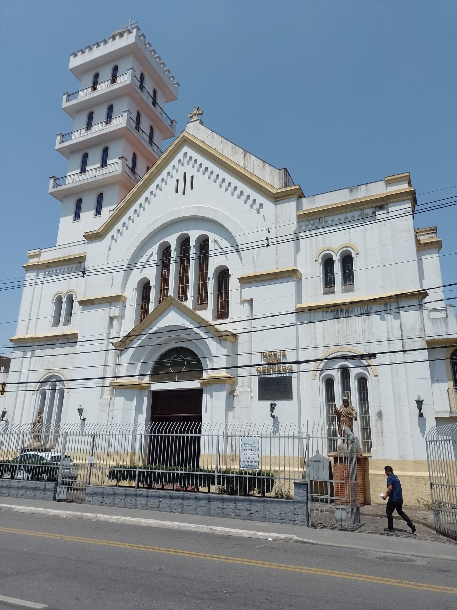 Fachada da Igreja Matriz San Gennaro, na Mooca